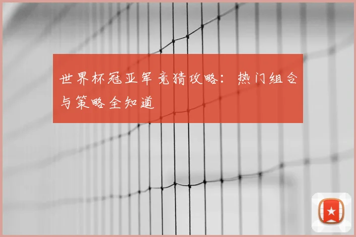 世界杯冠亚军竞猜攻略：热门组合与策略全知道